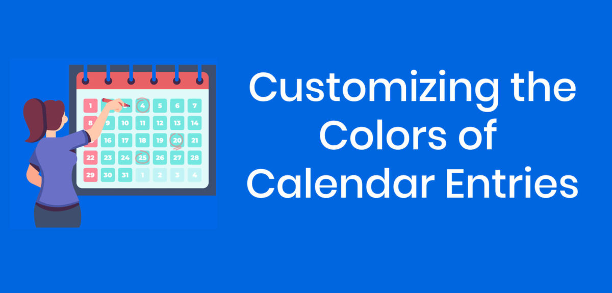Customize Trade Show Event Calendar Colors
