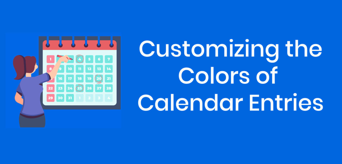 Personalization Of The Event Calendar View Color Coding By Event Personalization Of The Event Calendar View Color Coding By Event