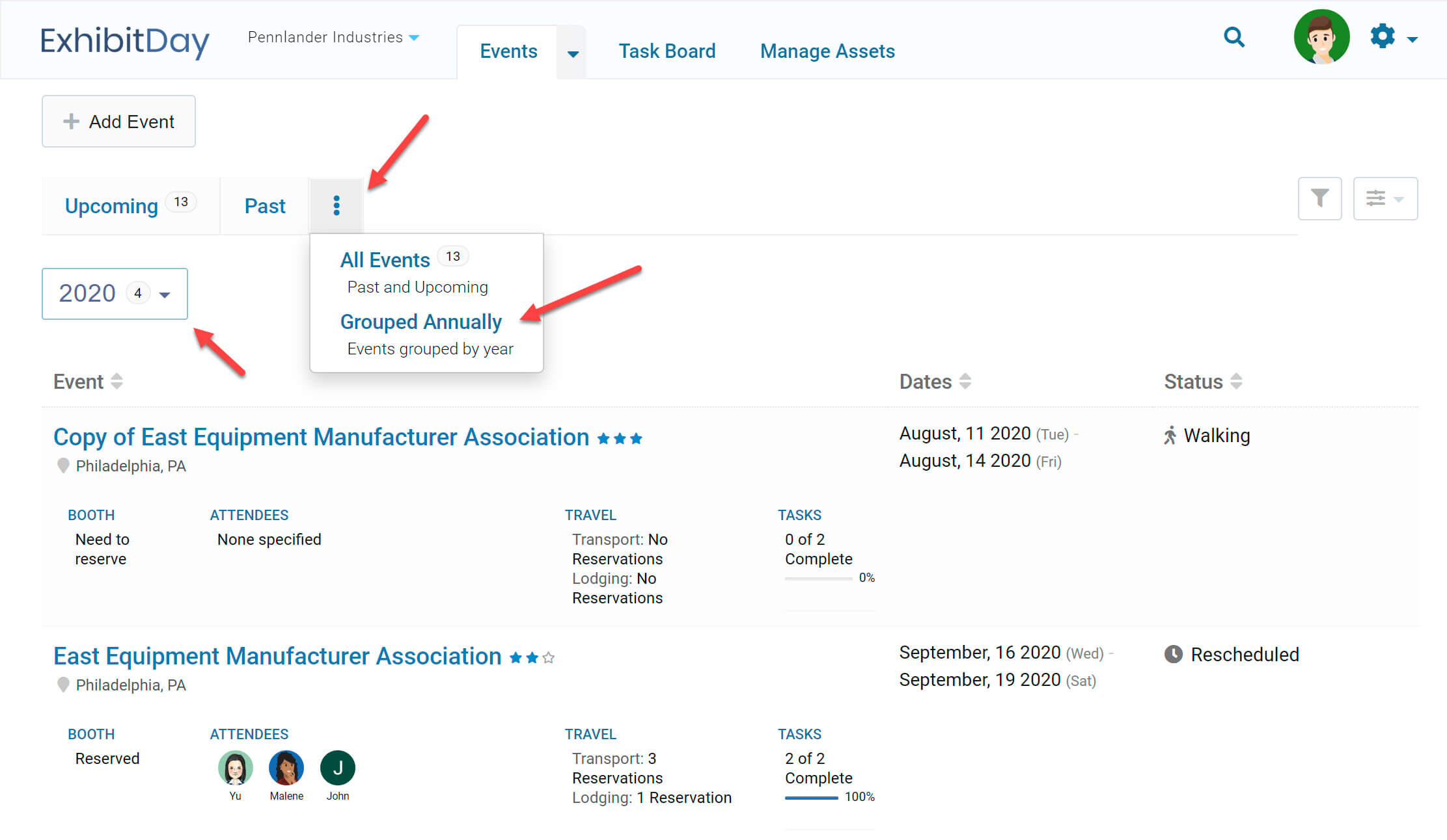 Event Star Ratings, Plus, Other Enhancements - Exhibit Day