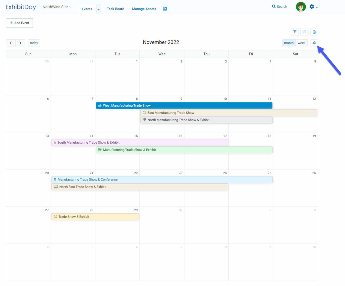 Personalization of the Event Calendar View: Color Coding by Event Personalization of the Event Calendar View: Color Coding by Event