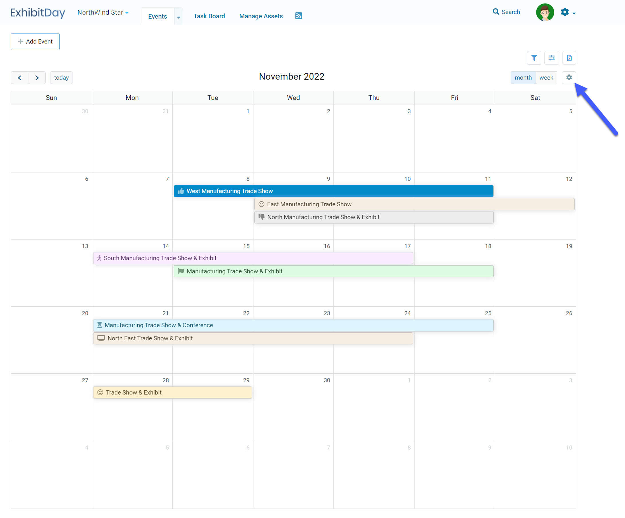 Customize Event Calendar Colors